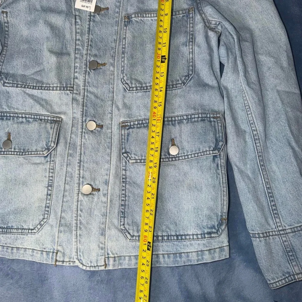 UNIQLO Men's Jacket Light blue denim jacket